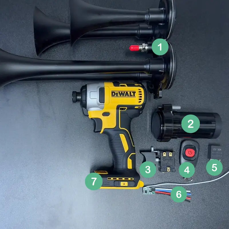 How to Build Impact Train Air Horn with Remote Control