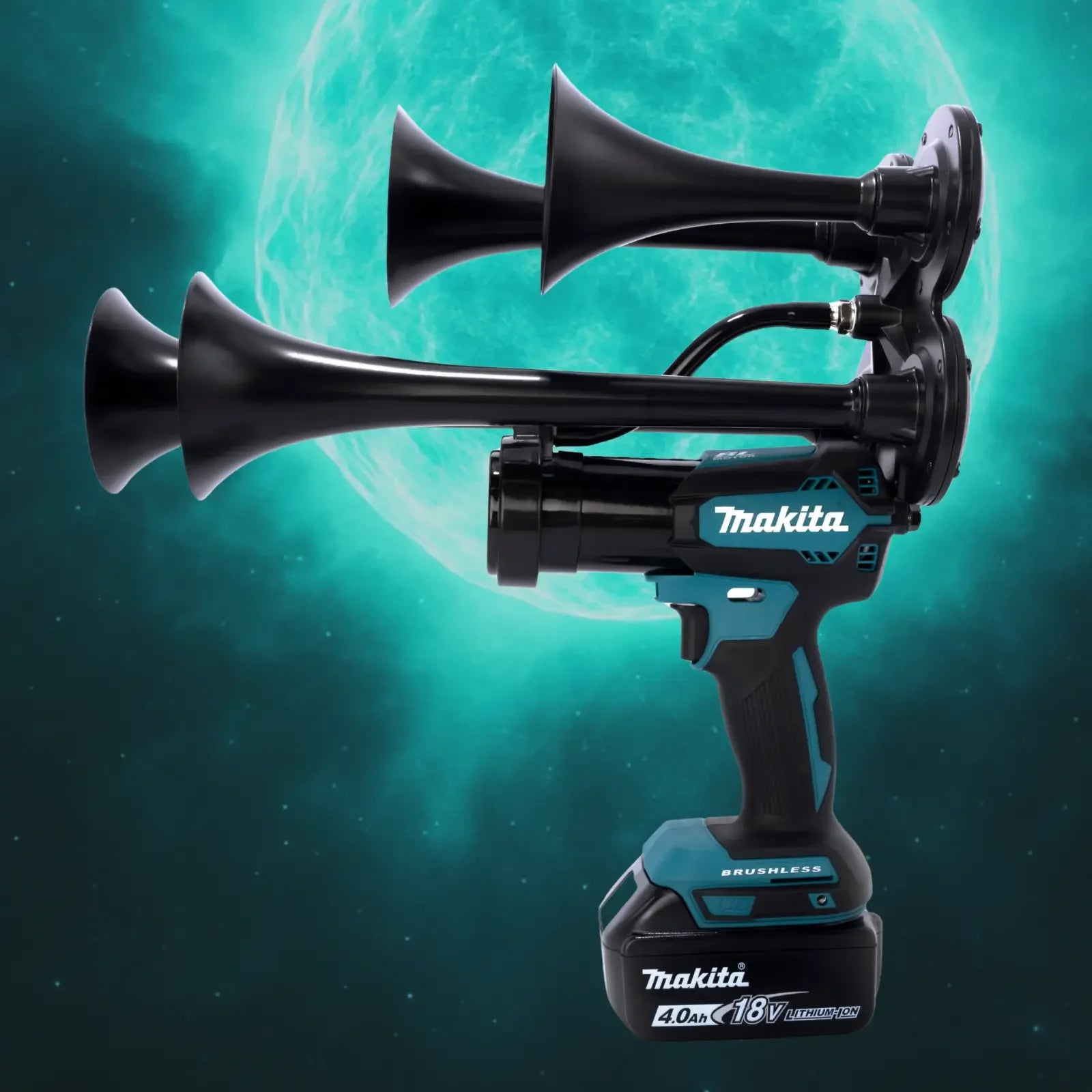 Impact Train Air Horn Compatible with Makita Batteriesby Honkup