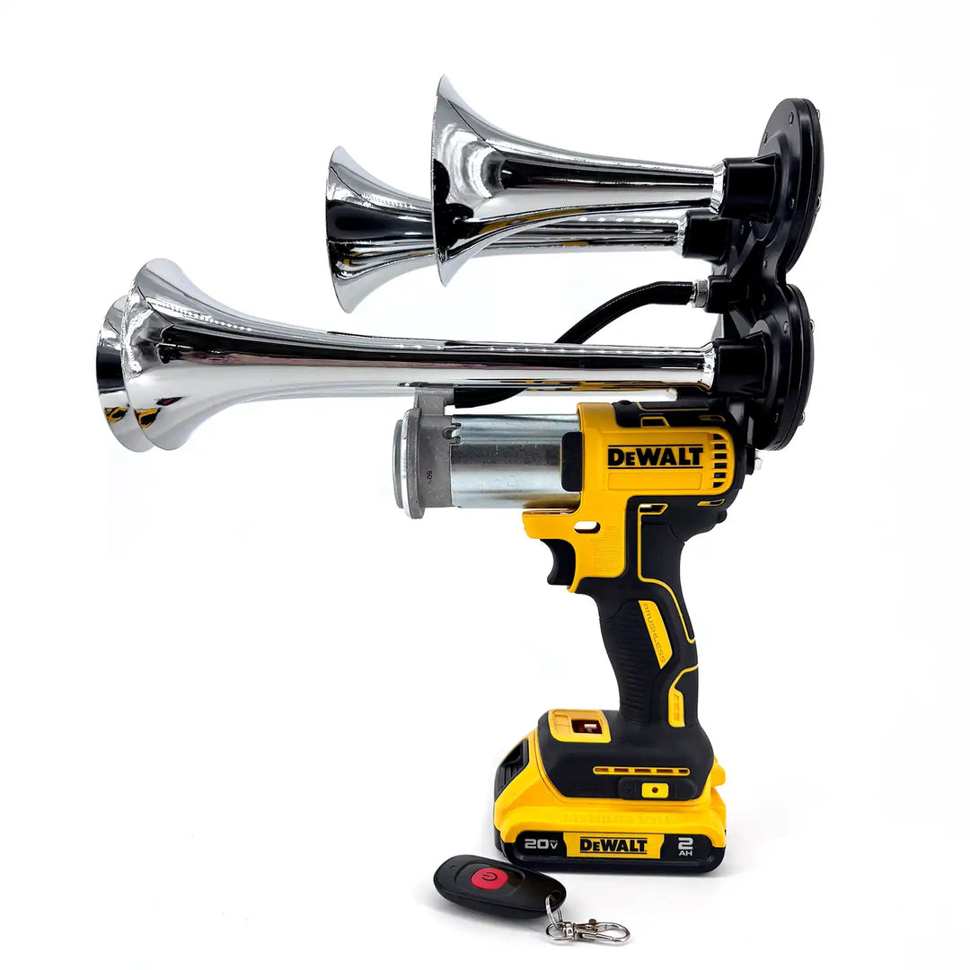 DeWalt horngun in Chrome color