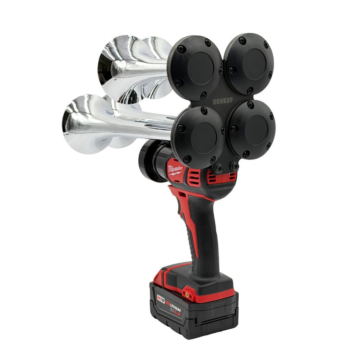Train Horn for Milwaukee Batteries – Quad – Without Remote