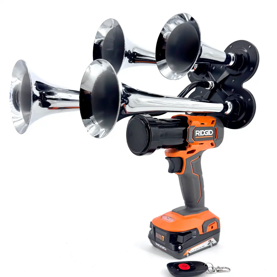Ridgid Impact Train Horn Chrome with Remote