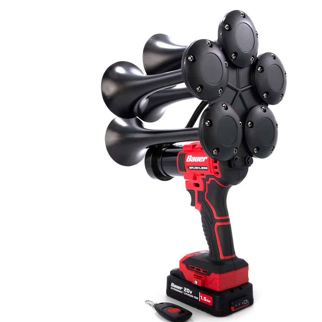 Bauer train horn drill Thunderstrike 5-Trumpet Model with boss gun design and wireless remote control