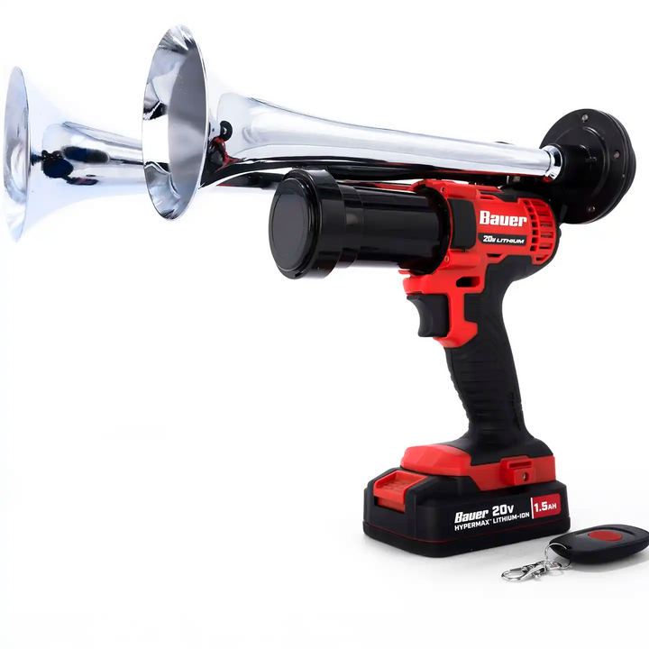 Handheld Bauer train horn Compact Dual Edition ready to use out of the box