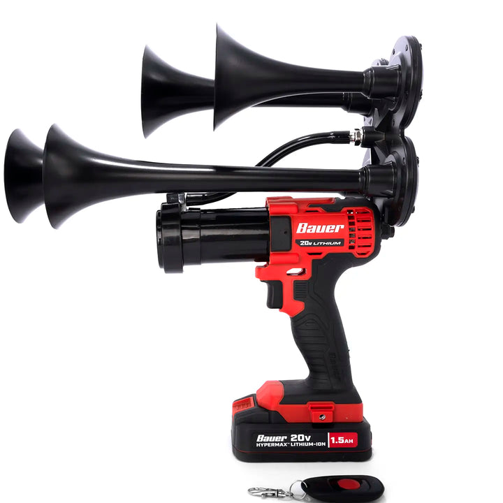 Portable Bauer 20V impact cordless train horn Core Edition handheld boss gun design