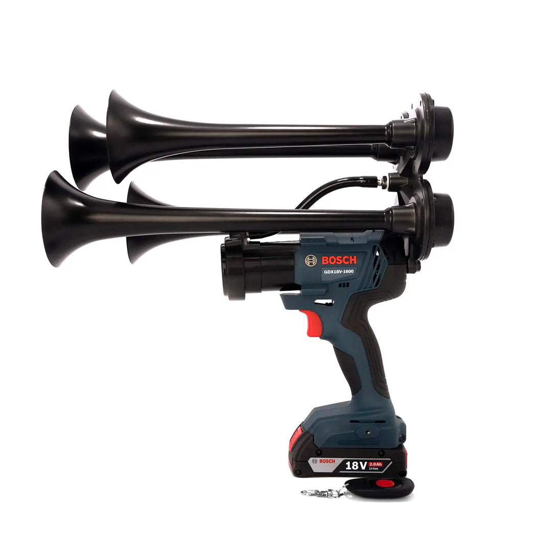 Portable Bosch black Pulsefire 18V cordless train horn handheld boss gun design premium edition