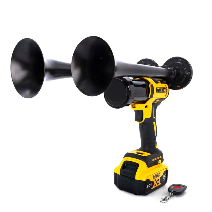 DeWalt impact train air horn dual compact with remote controlled in black color