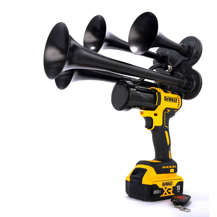 DeWalt Impact Train Air Horn Quad Core Model in black color