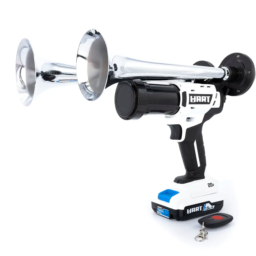 Hart train horn drill Compact Dual Model silver edition with two trumpets and wireless remote control 130dB