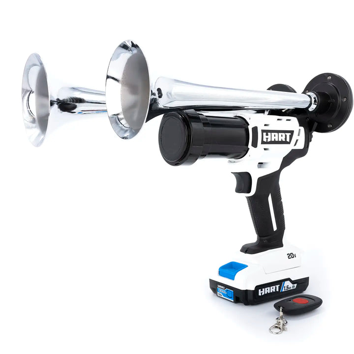 Hart train horn drill Compact Dual Model silver edition with two trumpets and wireless remote control 130dB