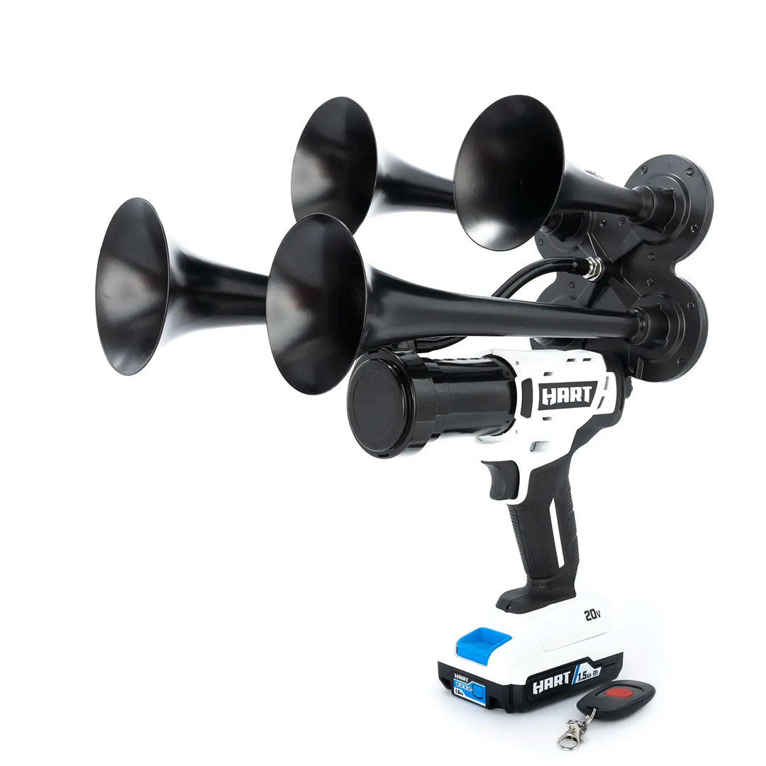 Handheld Hart Core Quad train horn drill 4 trumpet model ready to use out of the box 140dB