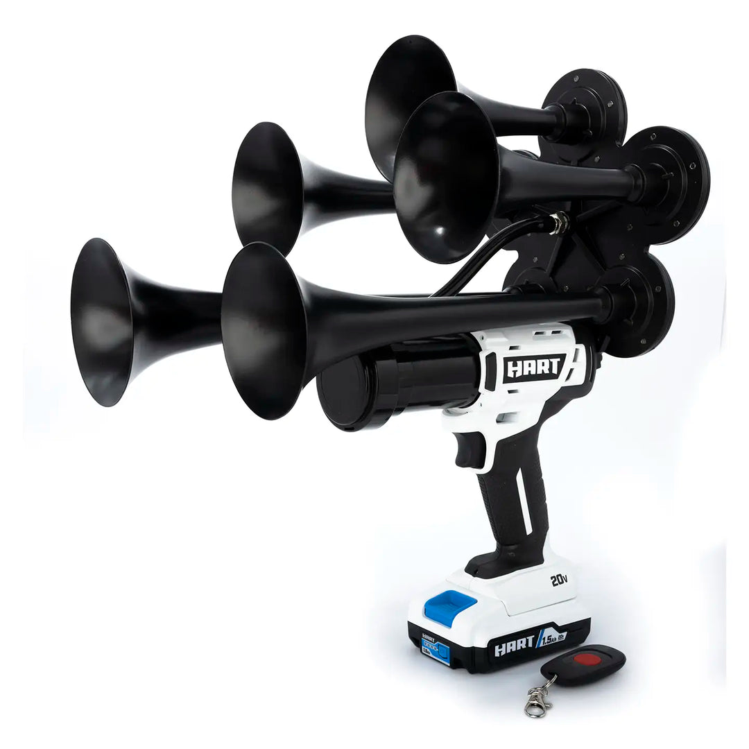 Impact Train Air 5 Trumpet Horn Compatible with Hart batteries in Black color and Remote Control