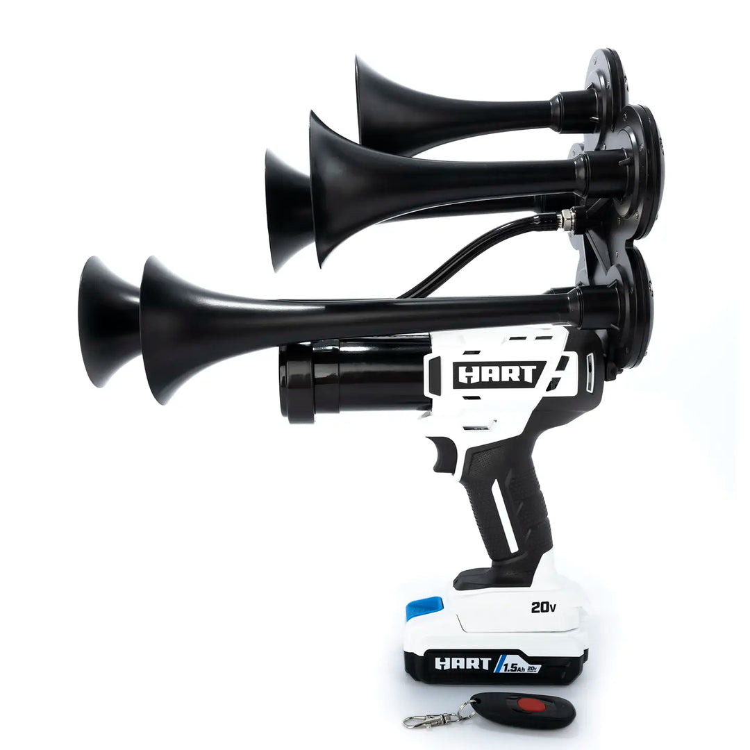 Impact Train Air 5 Trumpet Horn Compatible with Hart batteries in Black color and Remote Control