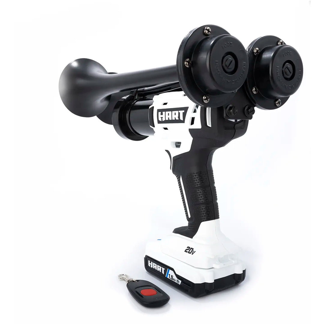 Impact Train Air Horn Compatible with Porter Cable batteries Black