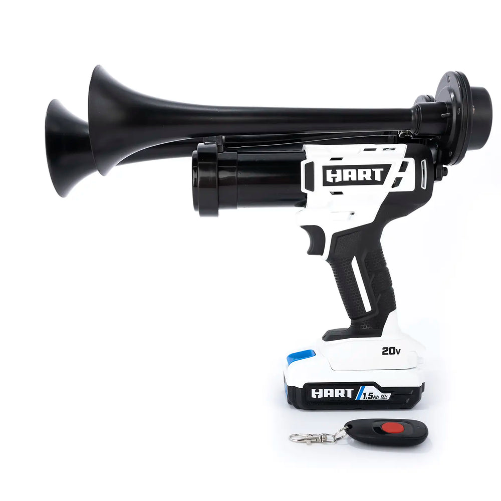 Impact Train Air Horn Compatible with Porter Cable batteries Black