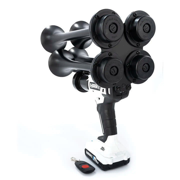 Impact Train Air Horn Compatible with Hart batteries and Remote control Black