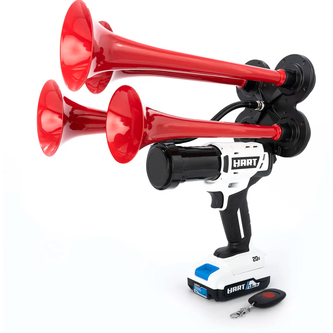 Impact Train Air Horn Compatible with Hart batteries Red