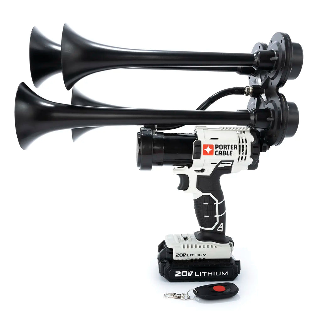 Impact Train Air Quad Pro Horn Compatible with Porter Cable batteries Black