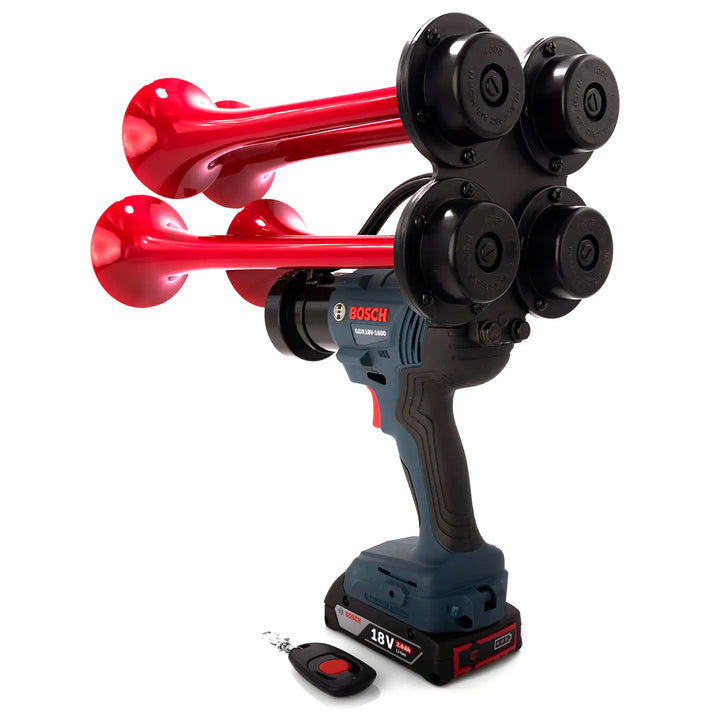 Train Horn for Bosch Batteries red