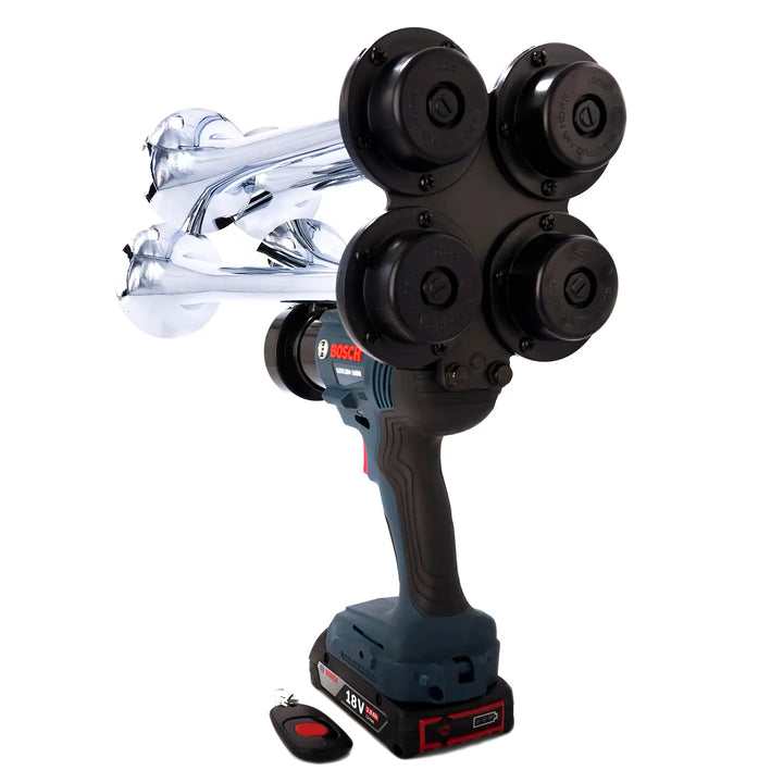 Train Horn for Bosch Batteries - Premium silver train horn drill portable 18V air horn ready to use out of the box