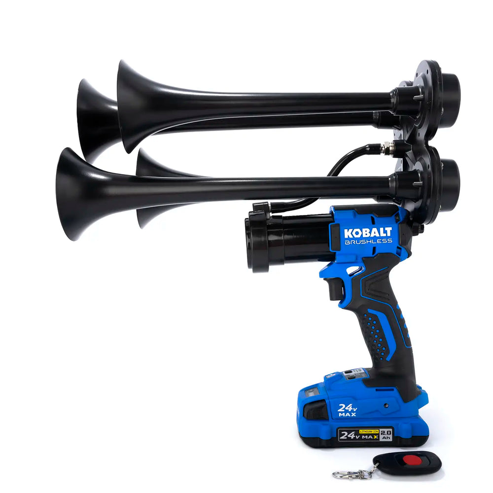 Portable Kobalt black Pulsefire 24V cordless train horn handheld boss gun premium edition 150dB