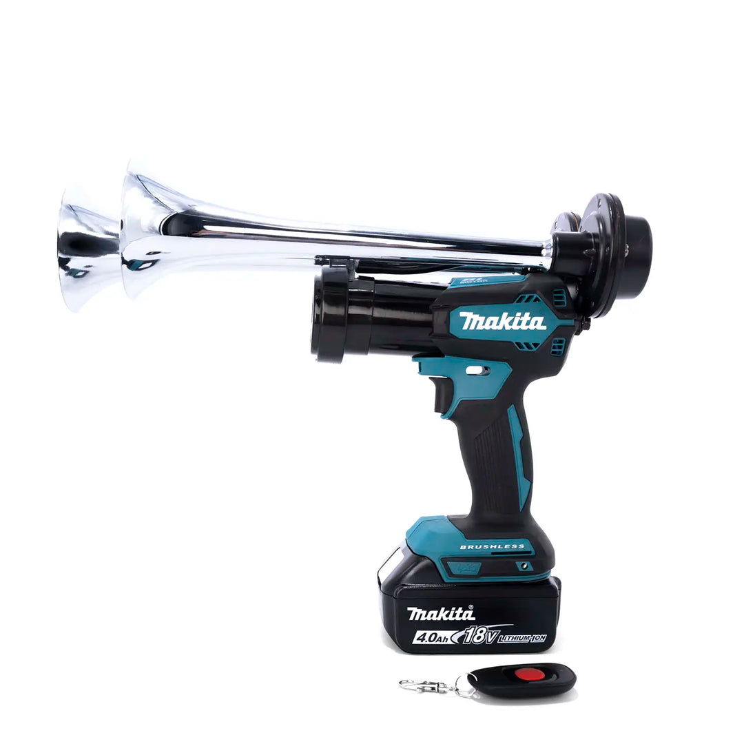 Makita 18V cordless train horn compact dual edition with wireless remote