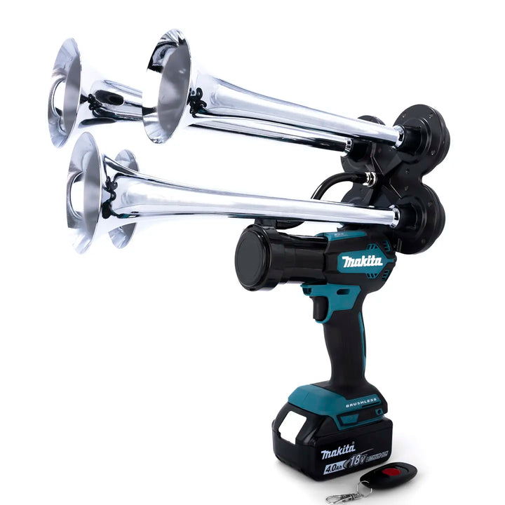 Makita Train Horn Premium Pulsefire model featuring remote control system