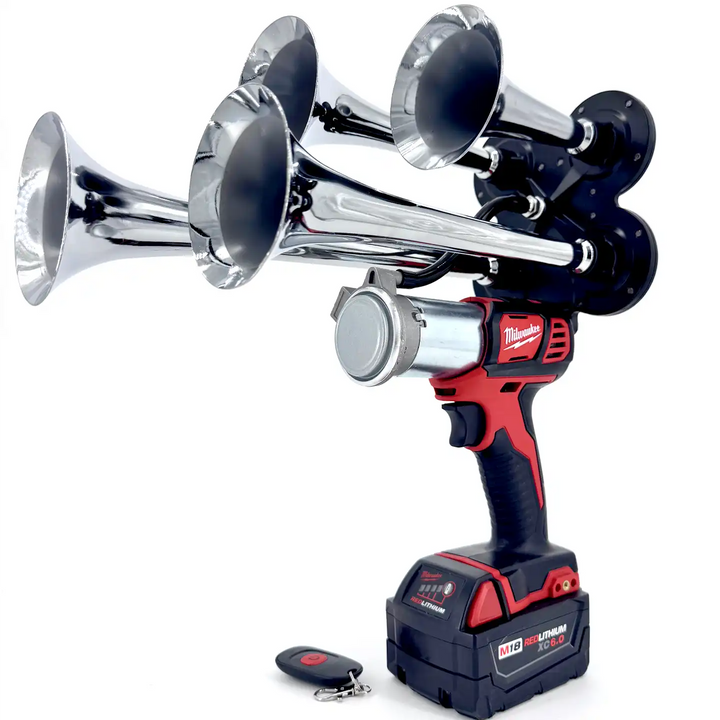 Milwaukee Impact Train Air Horn Quad Chrome Honkup