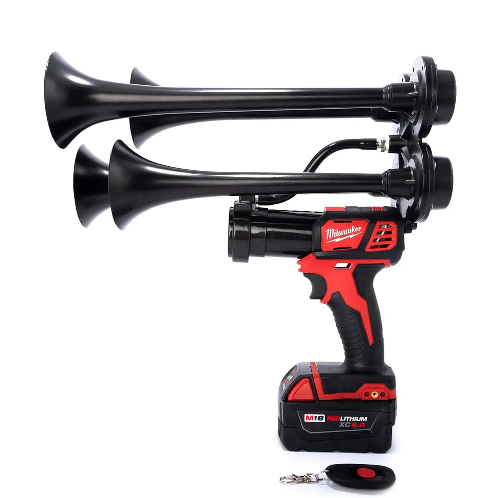 Portable Milwaukee M18 cordless train horn Pulsefire premium boss gun handheld design