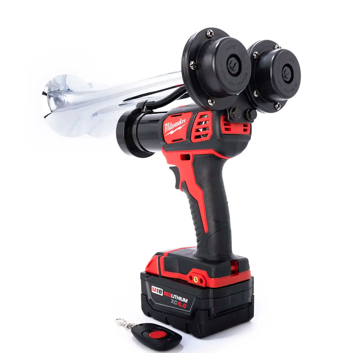 Milwaukee impact train air horn with remote control in silver color