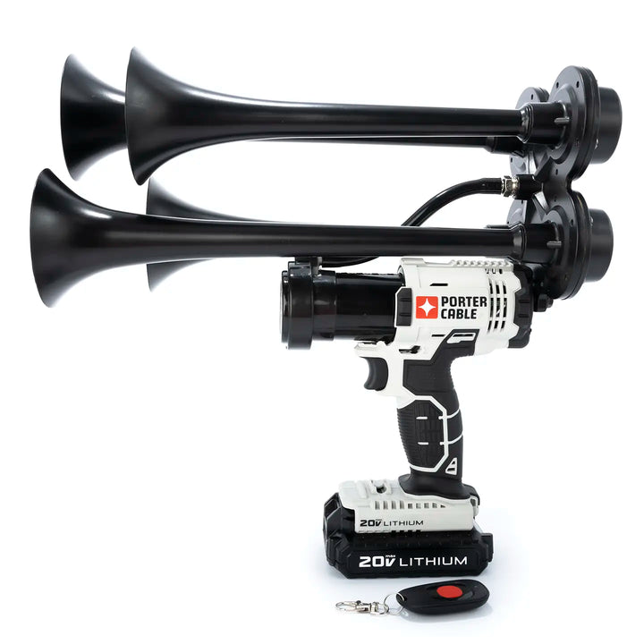 Portable Porter Cable black Pulsefire 20V cordless train horn handheld boss gun premium edition 150dB