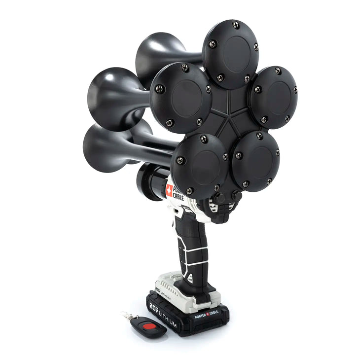 Handheld Porter Cable Thunderstrike train horn drill 5 trumpet model ready to use out of the box 140dB