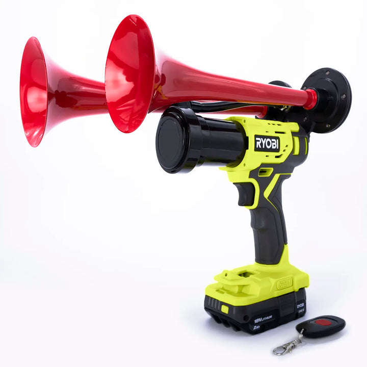 Ryobi Compact Dual red train horn drill handheld boss gun style for outdoor events