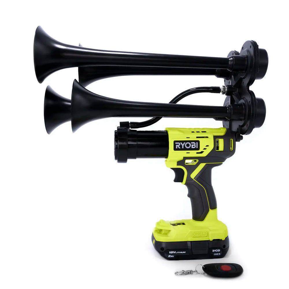 Portable Ryobi handheld train horn drill premium extreme boss gun design cordless 18V