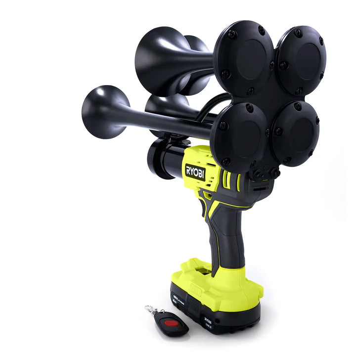 Handheld Ryobi Core Quad train horn drill boss gun style ready to use out of the box