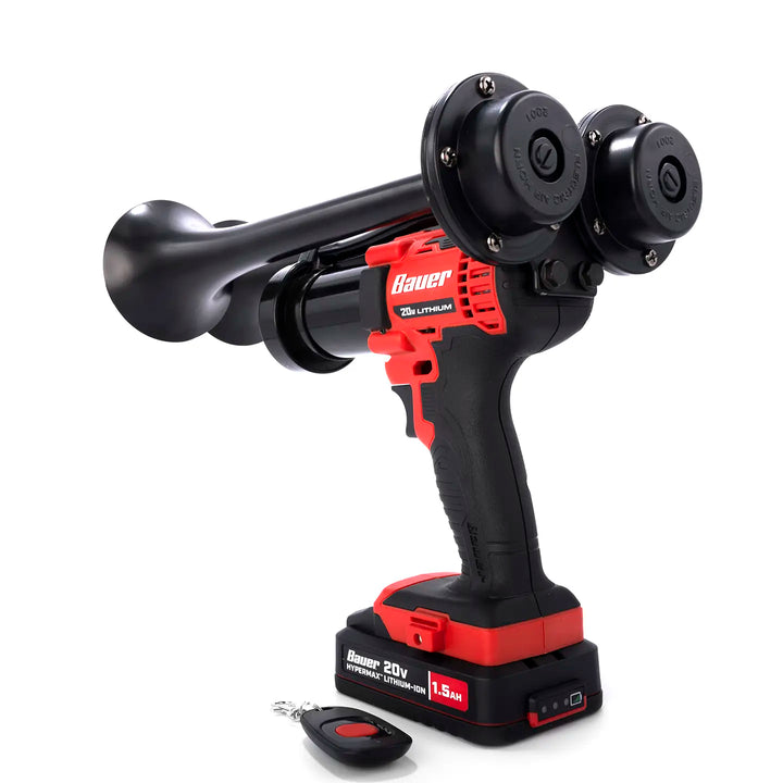 Train Horn for Bauer Batteries |  impact Dual train horn built from genuine 20V impact drill with remote control