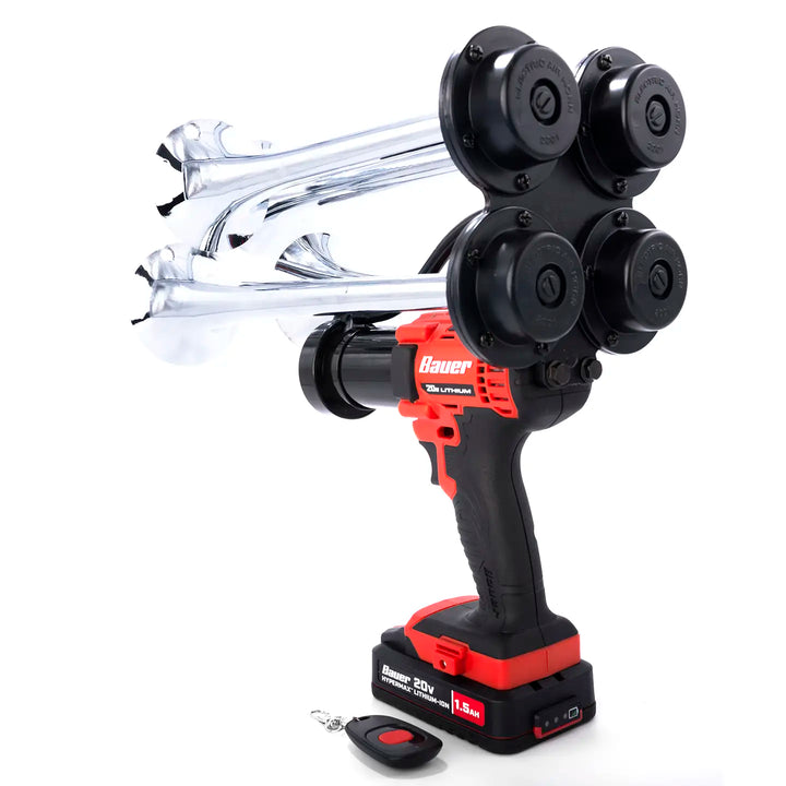 Train Horn for Bauer Batteries | silver train horn ready to use