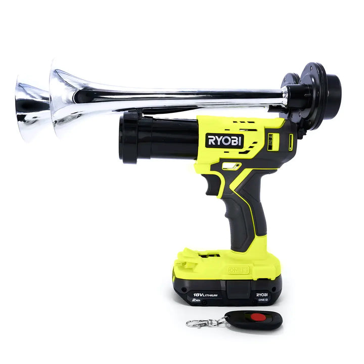 Train Horn for Ryobi Batteries | Compact Dual train horn drill portable 18V cordless model