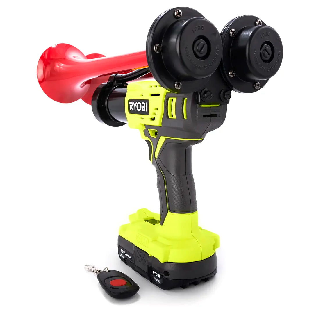 Train Horn for Ryobi Batteries |  Compact Dual Model edition built for portability and power